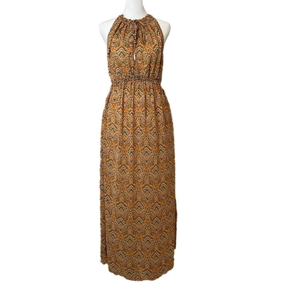 Japna Halter Neck Maxi Boho Dress Sz Medium